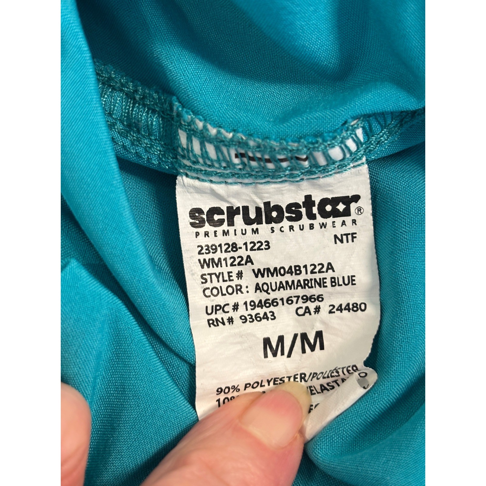 Scrubstar Premium Scrubwear Jogger Pants Aquamarine Blue WM04B122A Medium