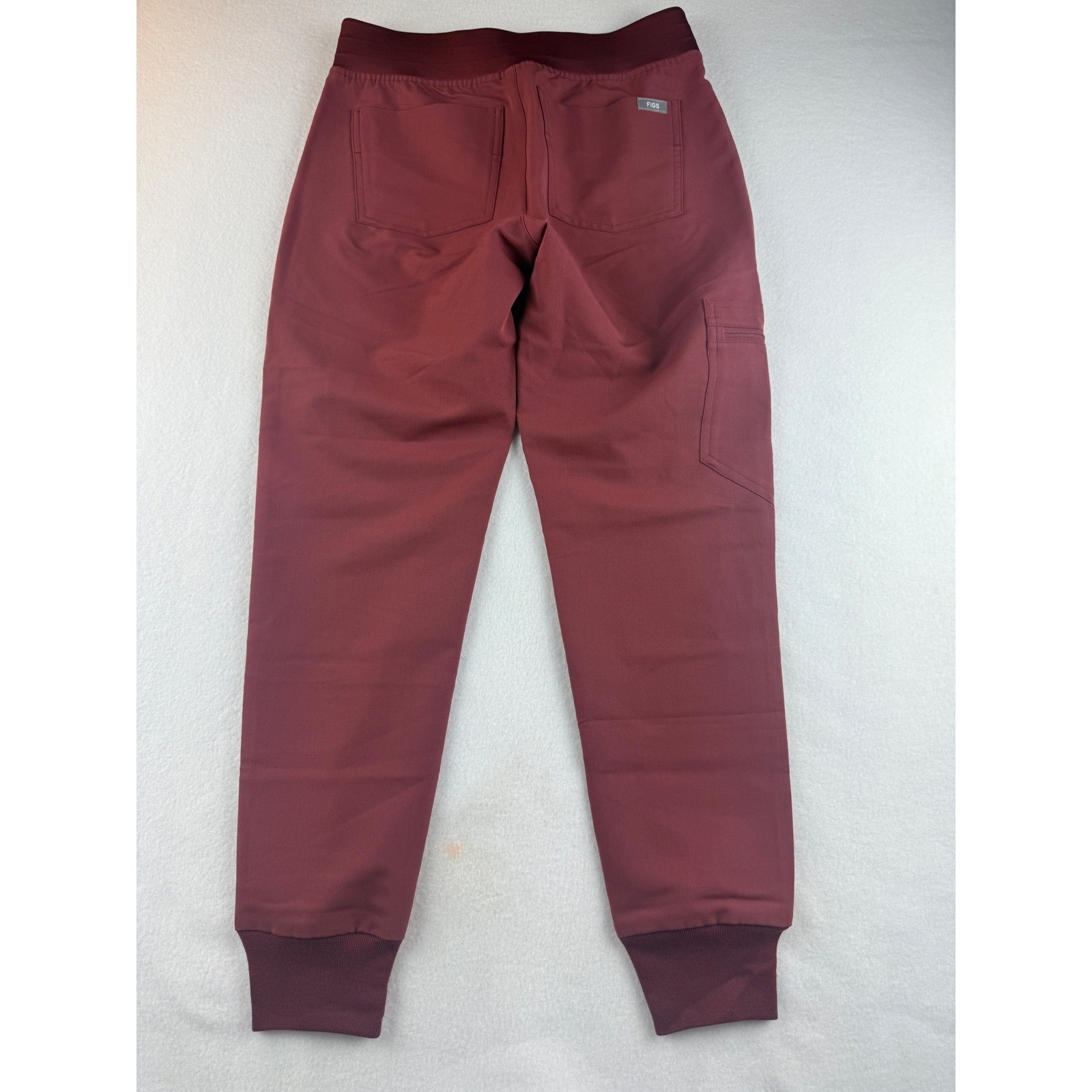 FIGS Zamora 2.0 Petite Ankle Jogger Scrub Pants XXS New Red Brown Healthcare