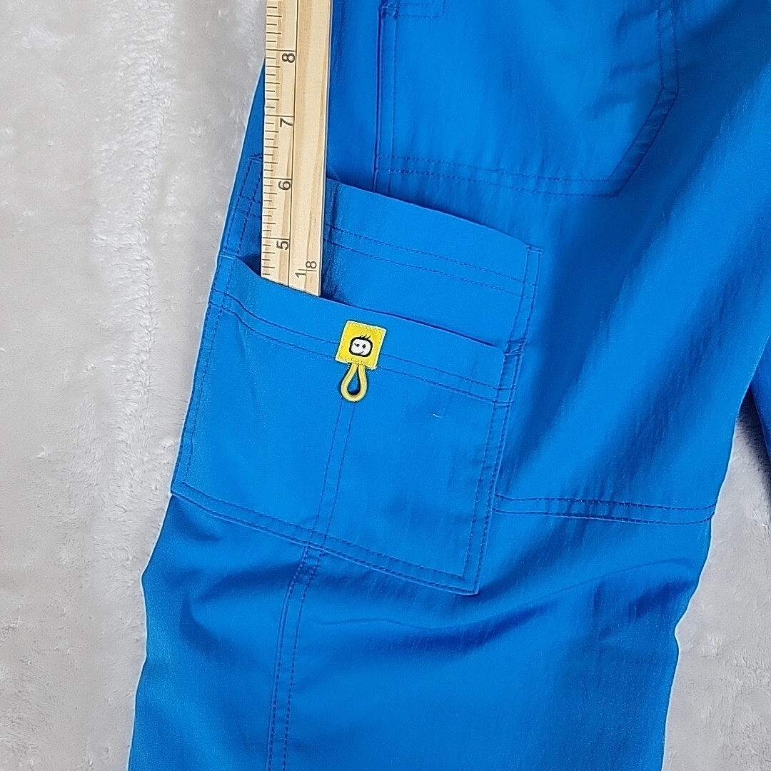 WonderWink Scrubs S Woman’s Bright Blue Pants Many Pockets