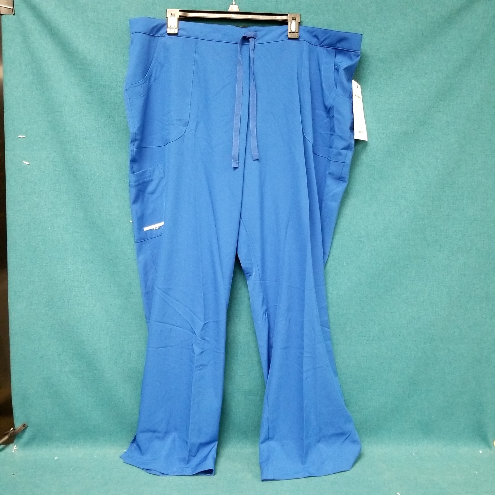 NWT Skechers Barco Blue Reliance Cargo Drawstring Scrub Pants Women’s Sz 3XL