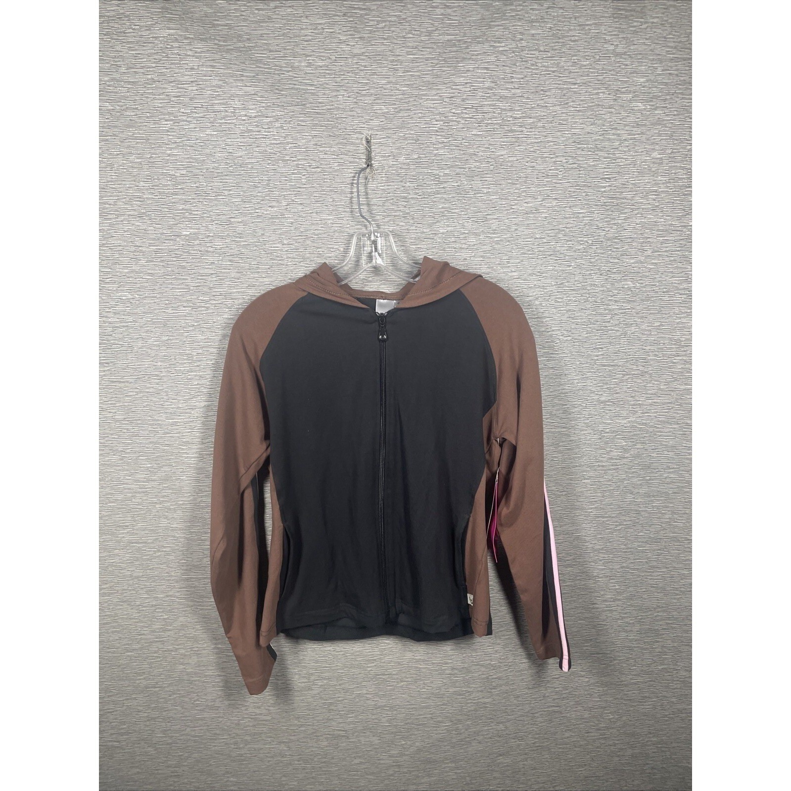 NEW Urbane Scrub Jacket Women’s Black And Brown Full Zip Sweatshirt Size Small
