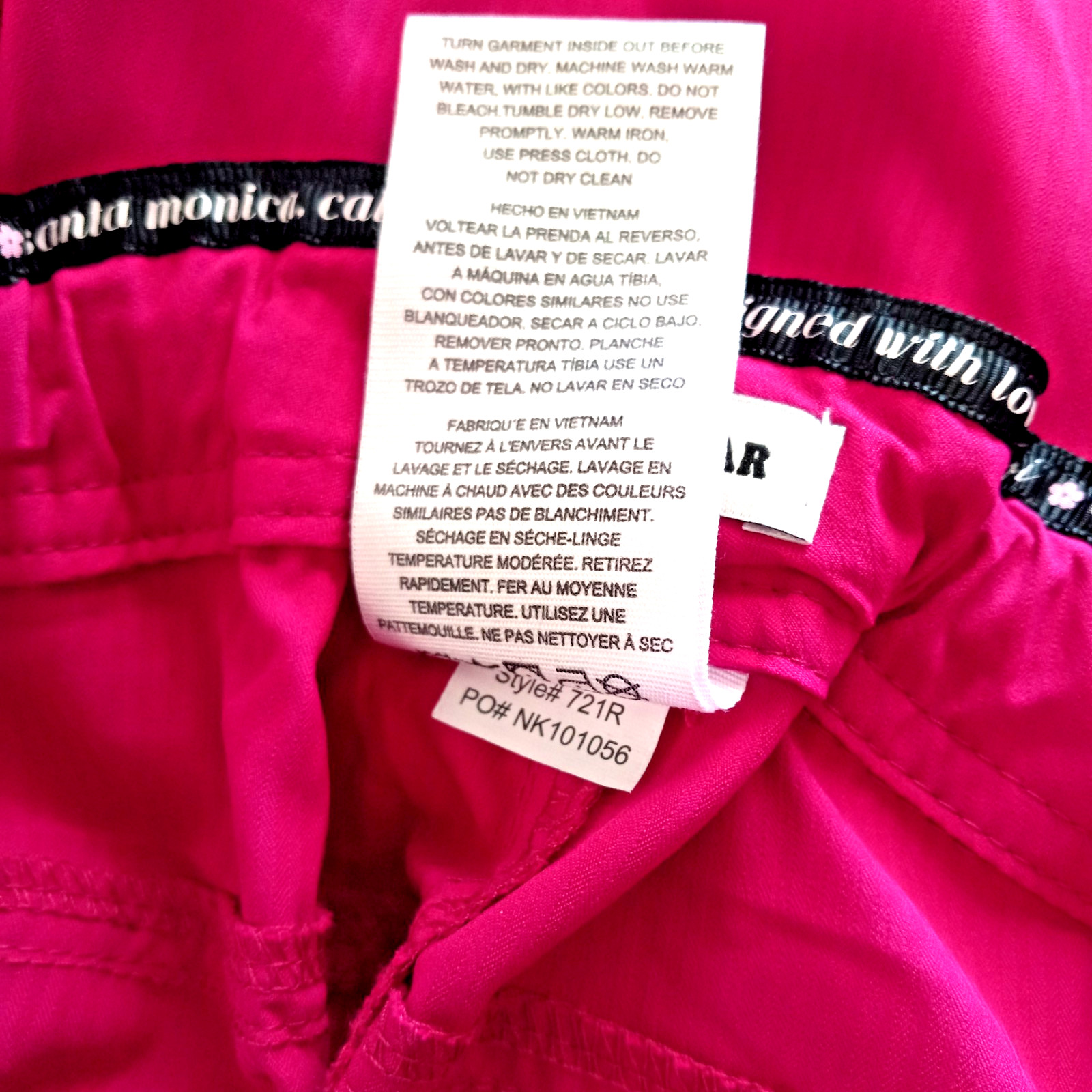 KOI Scrub Pants Women’s 3X Azalea Pink 721R NWT Straight Leg Medical Uniform