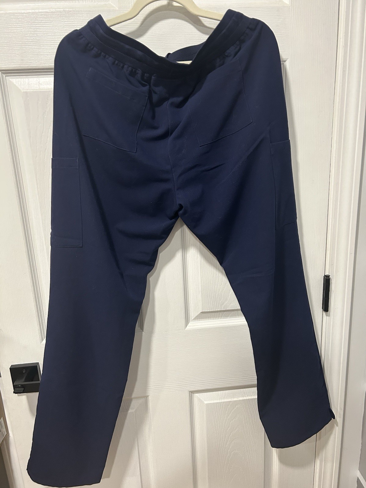 Spirit Scrubs Women’s 6 Pocket Straight Leg Cargo Pant in Navy Blue Medium