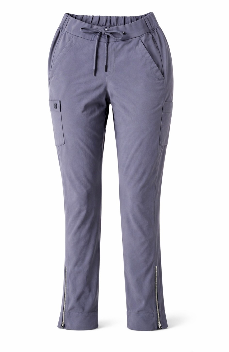 Healing Hands ONYX Athena Womens XS 5 Pocket Gray Cargo Scrub Pants Zipper Ankle