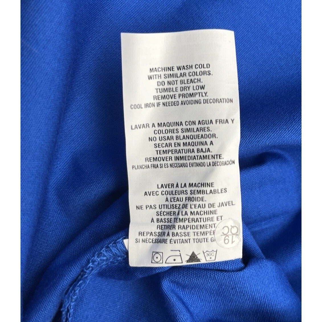 Dickies Royal Blue V Neck Scrub Top Shirt Short Sleeve 2XL 2XG 2TG