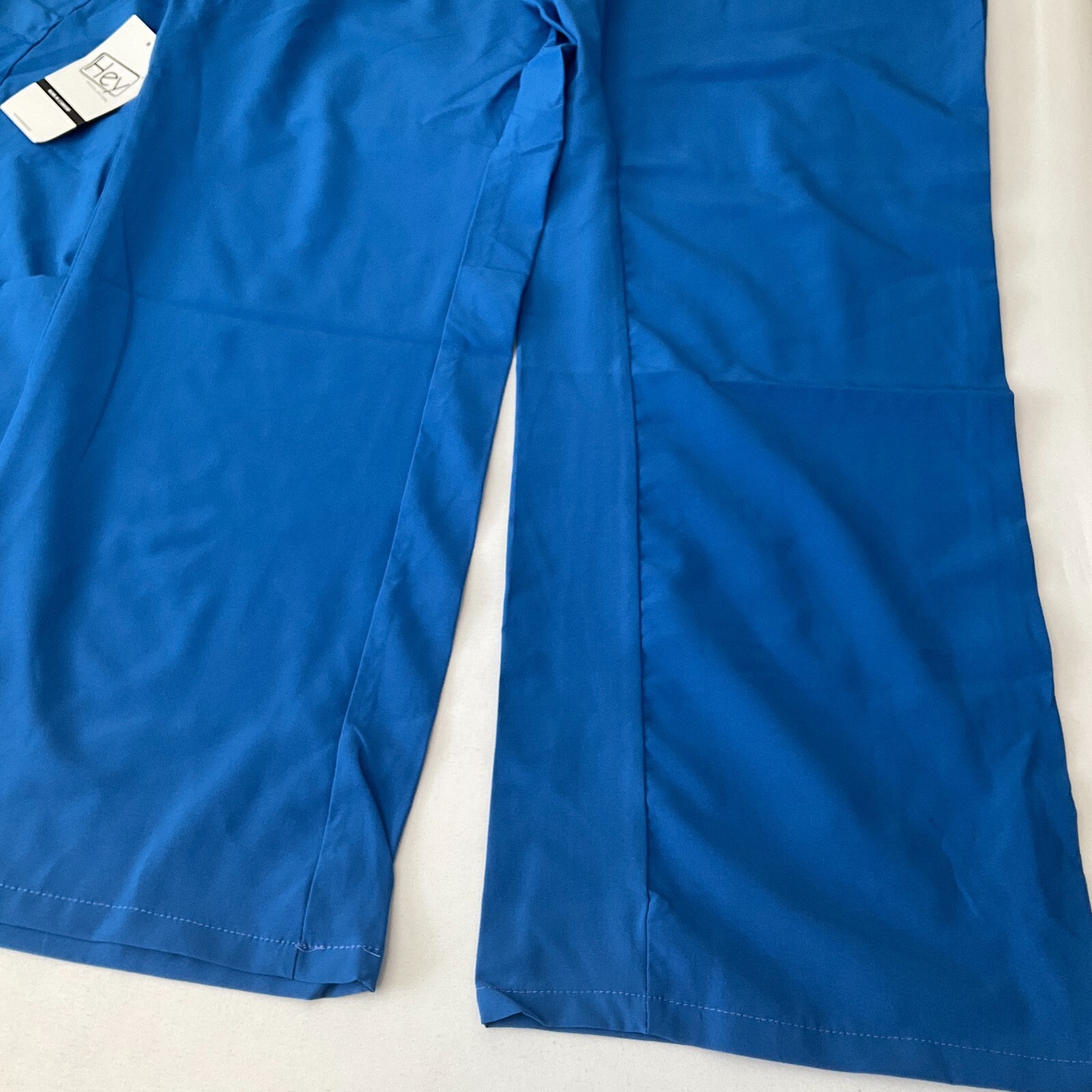 Hey Scrub Top And Pant Sets Womens Size M Blue Stretch With Pockets 2 Sets