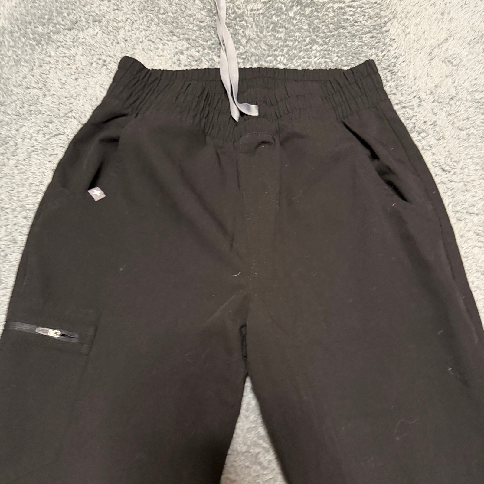 Figs Scrub Pants Womens Small Petite Black Jogger Ankle