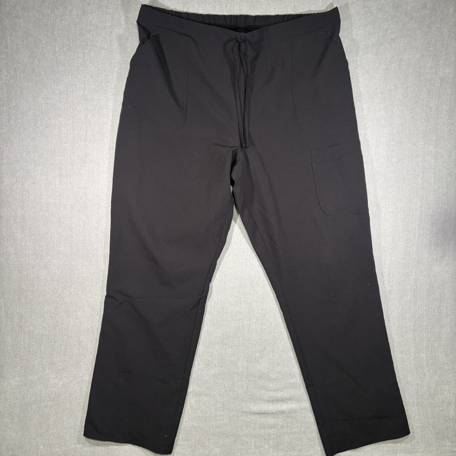 Scrubstar Scrub Pants Women’s Size XL Black Cargo Drawstring Style # WM03B117