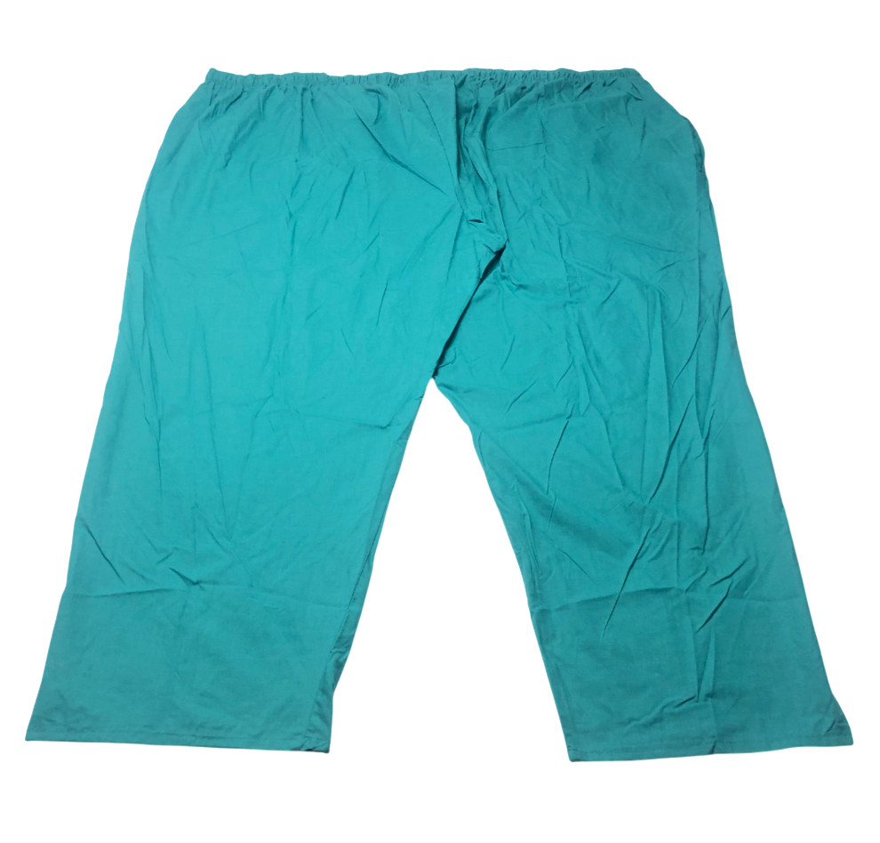 Scrub Set Unisex (10X) Teal Green 6 Pockets Short Sleeves Elastic Waistband NWOT