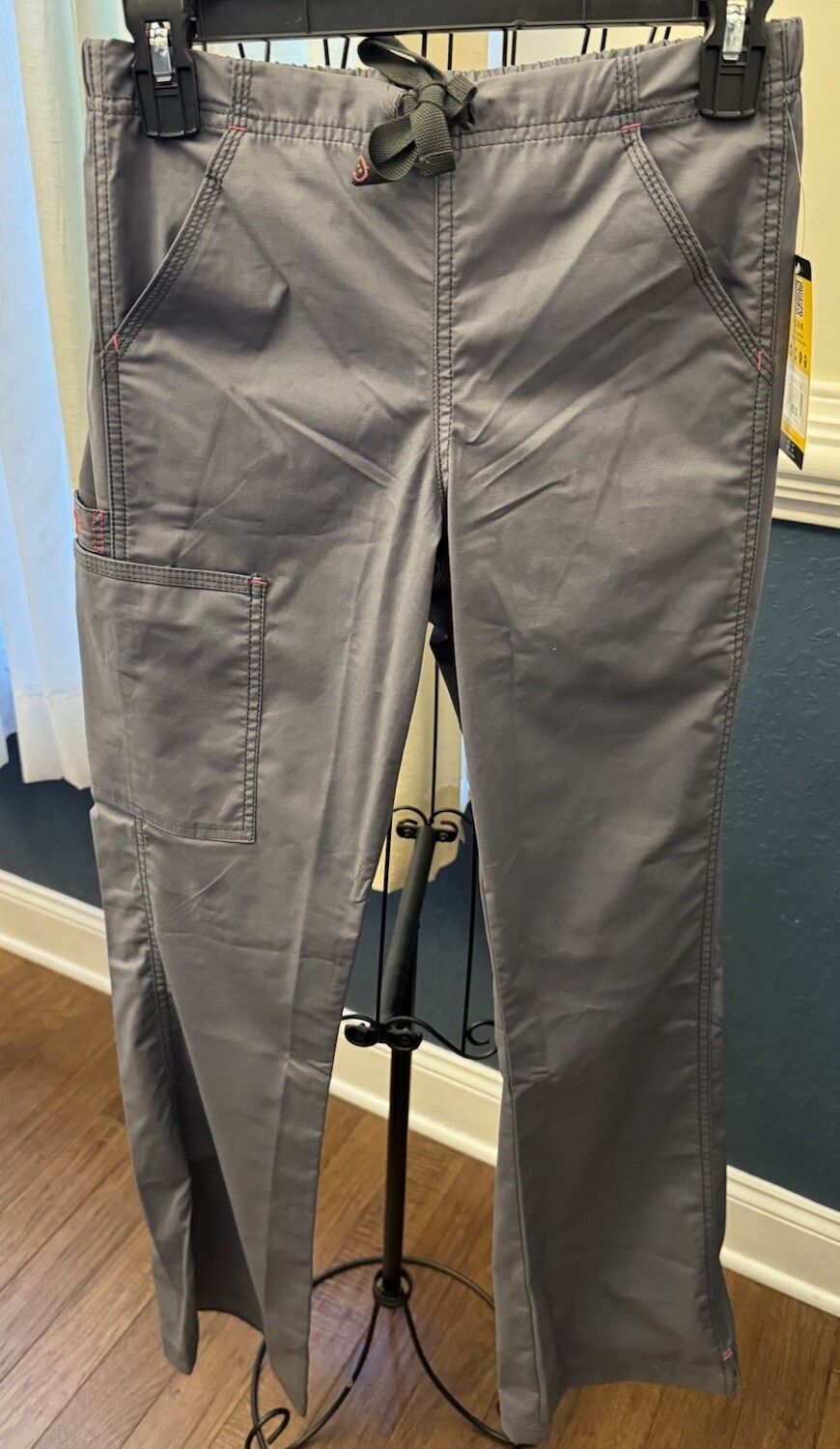 New Wonder Flex wink Extra Extra Small Pewter gray scrub bottoms women 2XS XXS