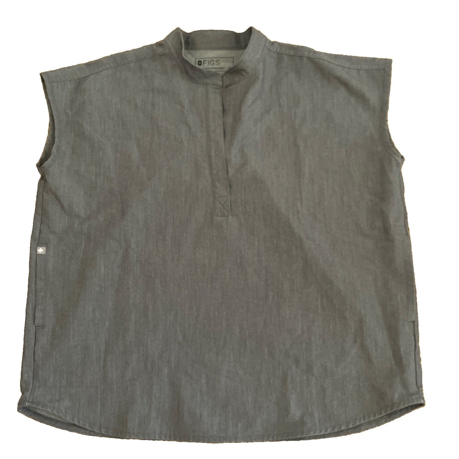 Figs Rafaela Technical Collection Scrub Top Women’s M Sleeveless Gray