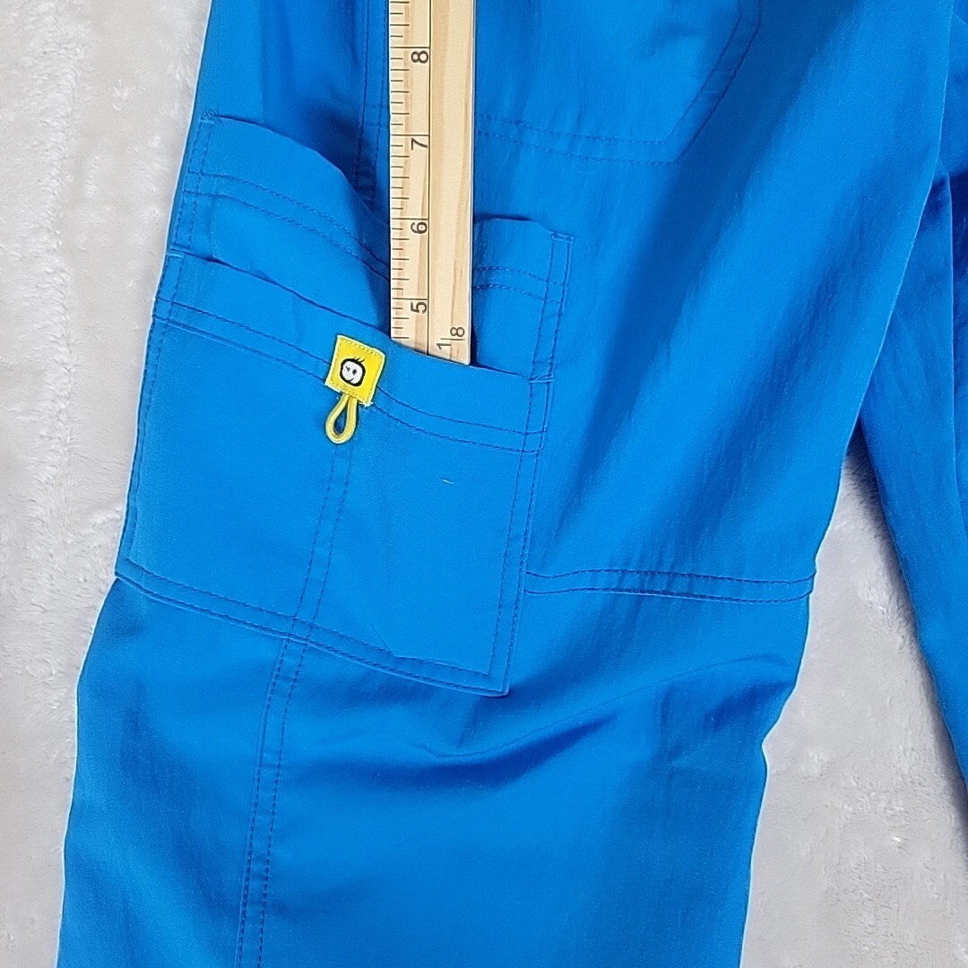 WonderWink Scrubs S Woman’s Bright Blue Pants Many Pockets