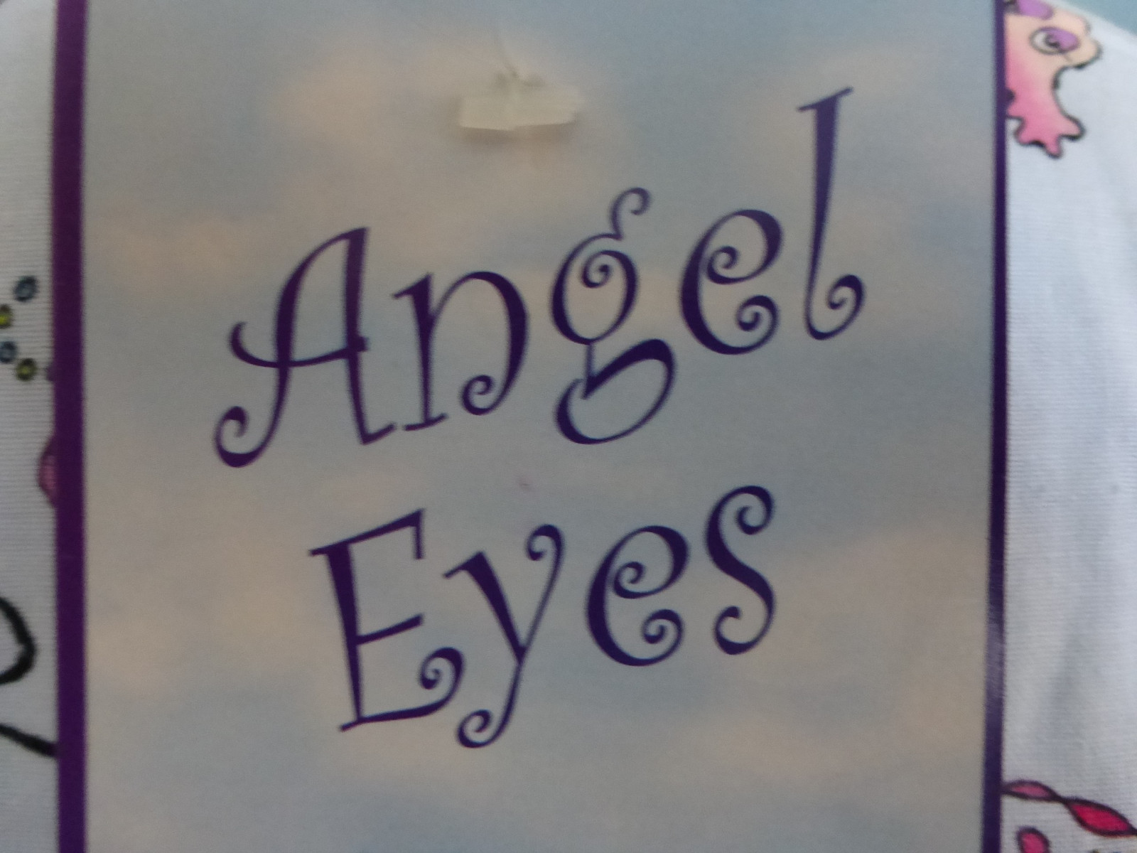 SCRUB TOP Medical – Dental – Vet – V-Neck Angel Eyes NWT 100% Cotton Size MEDIUM
