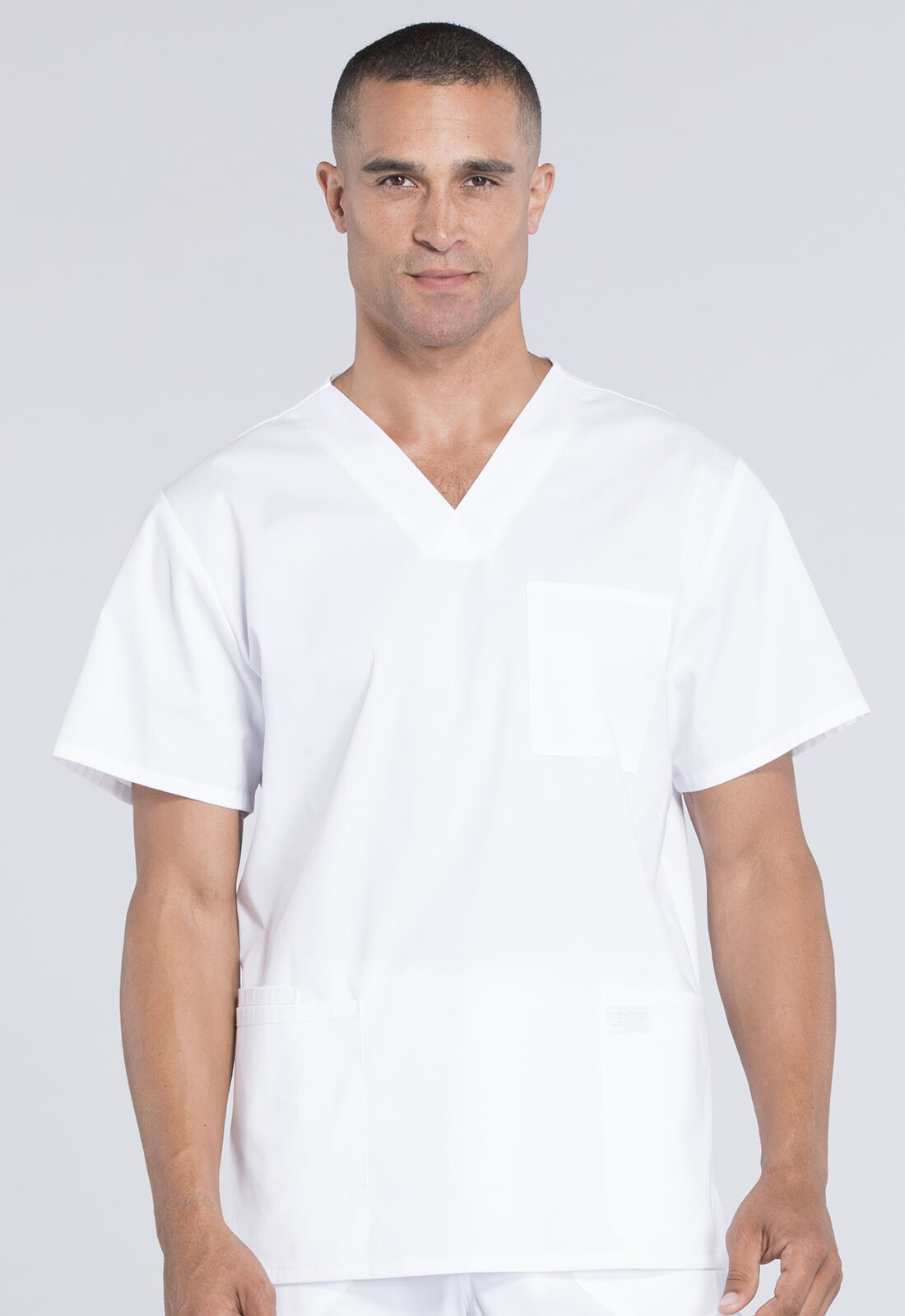 Scrubs Cherokee Workwear Men V Neck Top WW695 WHT White Free Shipping