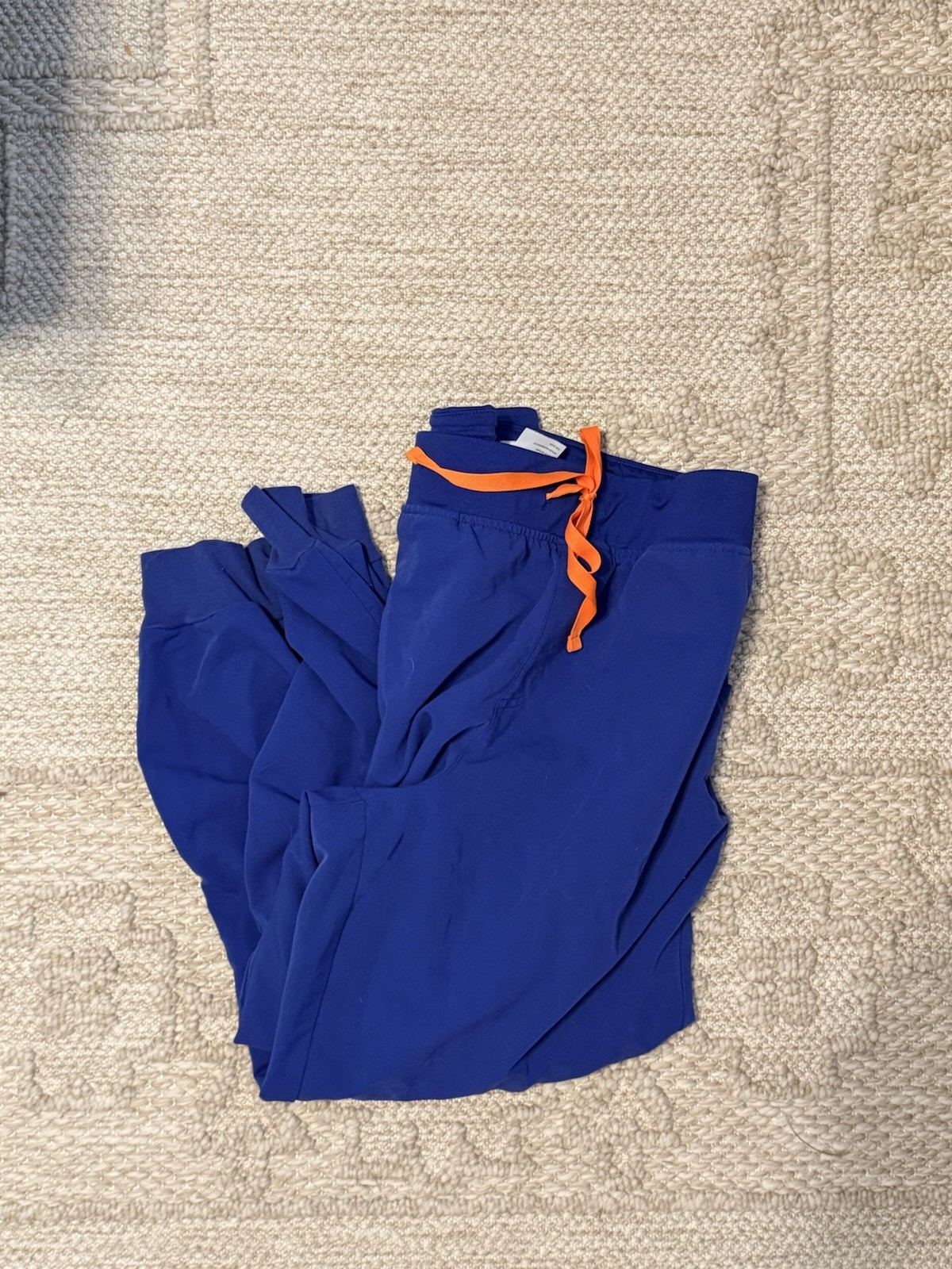 Figs Joggers Womens XLP Petite Surf Orange Zamora Scrub Drawstring Cargo Pants