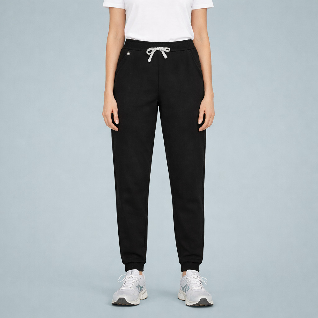 Figs Size Small S Black Zamora Pull On Jogger Tapered Ankle Scrub Pants