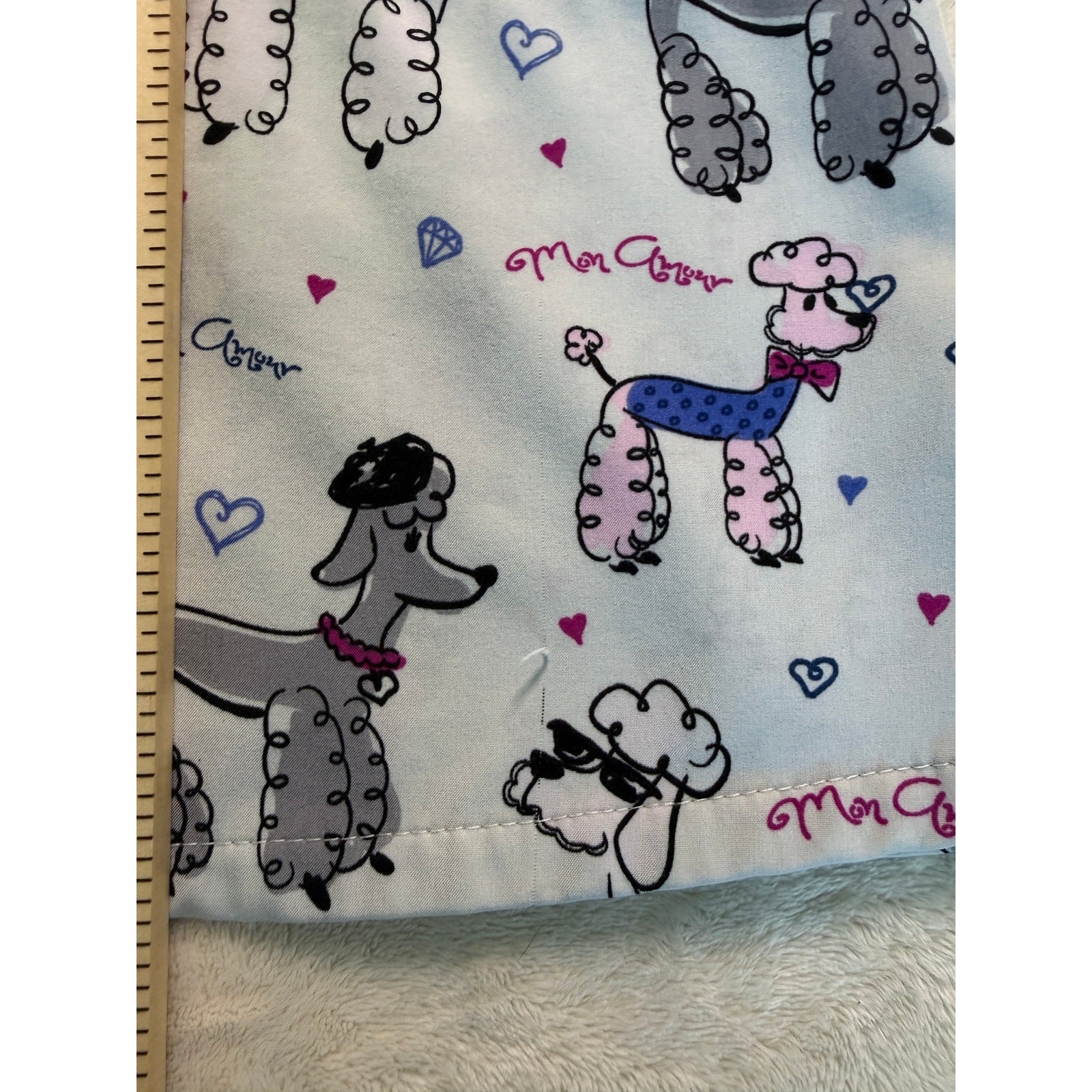 GT Performance Scrub Top Womens Size S/M Poodles