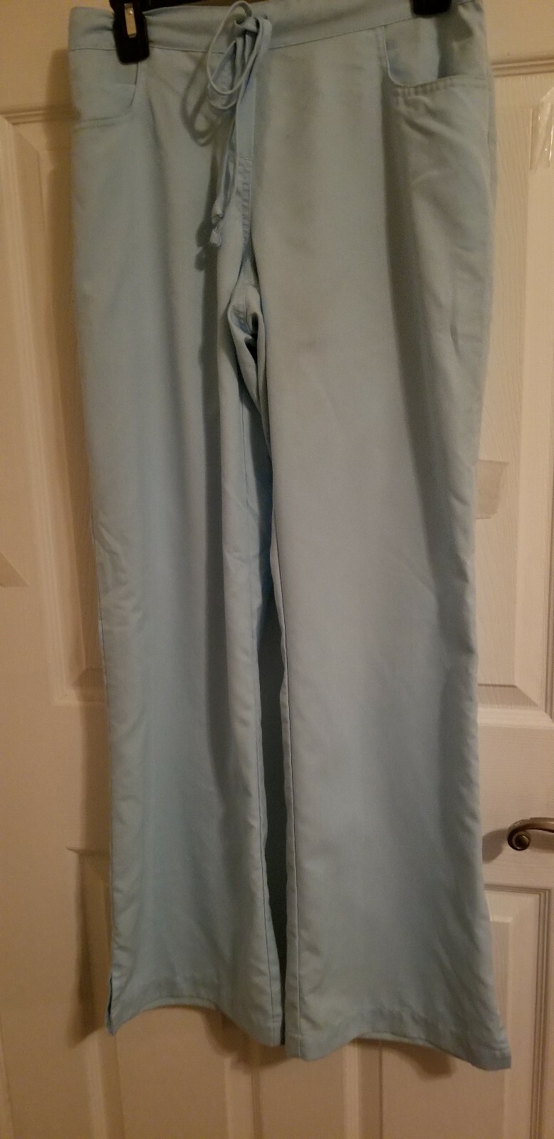 Grey’s Anatomy scrub pants SZ S. Med length 30 in. Light blue, pre-owned nice.