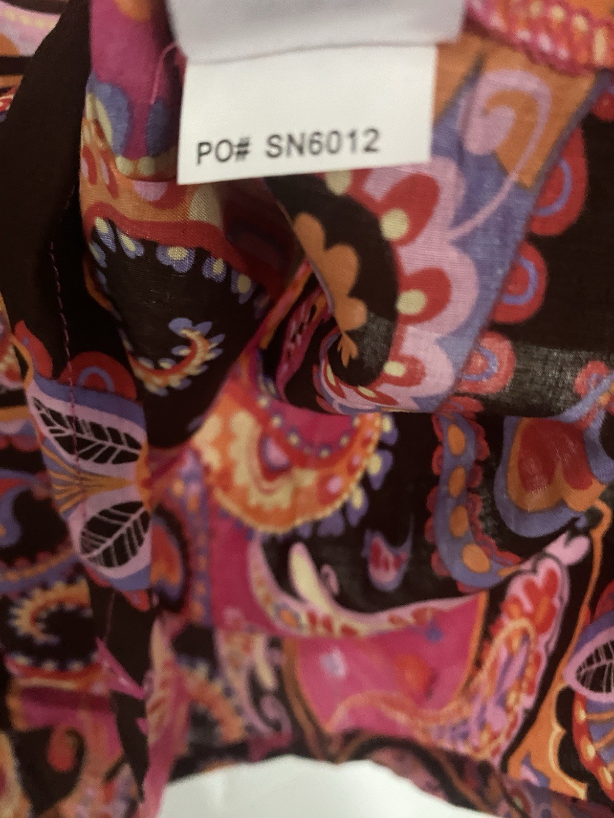 VTG Koi By Kathy Peterson Women’s Scrub Top Paisley Floral Print L NWT