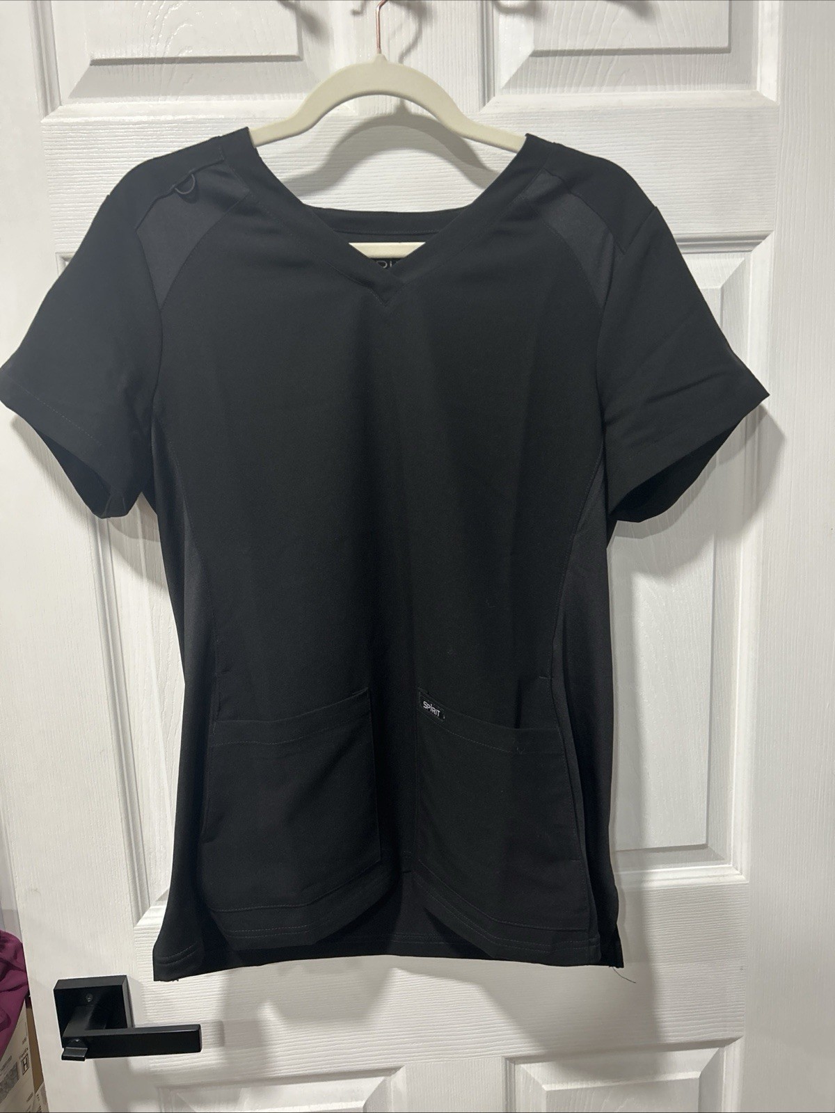 Spirit Scrubs Women’s Tops Shirts Medium BLACK Nurse Medical