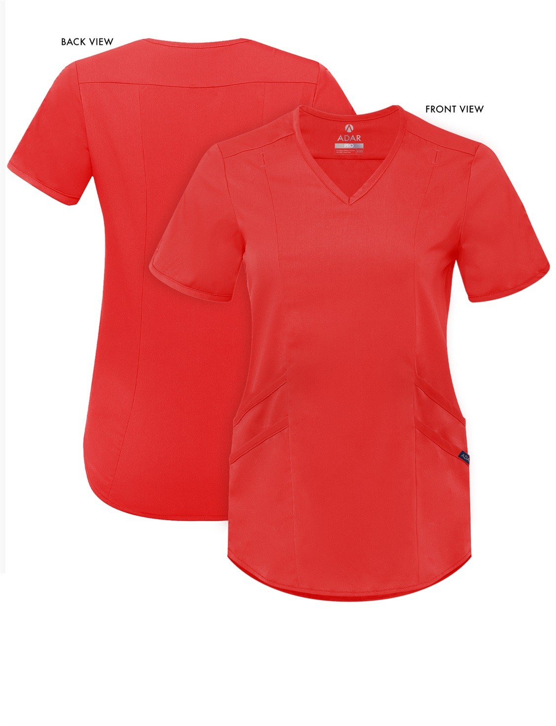 Adar Pro Scrubs For Women – Tailored V-Neck Scrub Top
