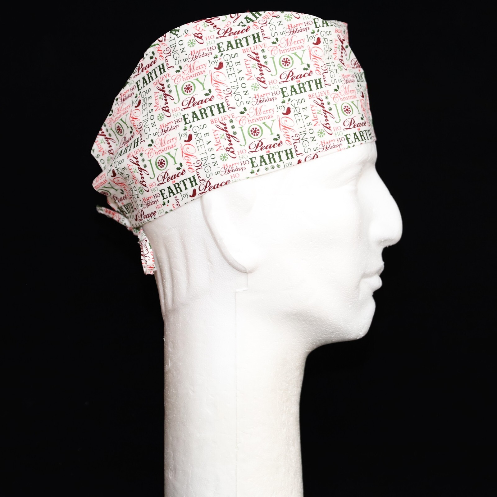 Merry Christmas Happy Joy Theme Scrub Hat