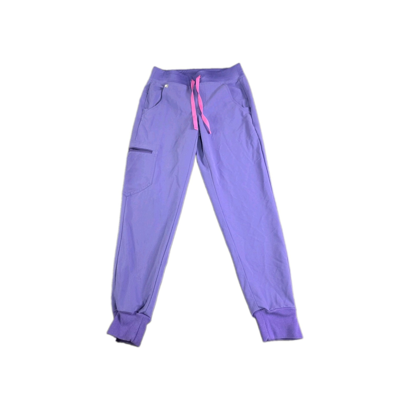 Figs Scrub Pants Womens Sz XXS Zamora Jogger Workwear Purple Nurse Medical Z2-68