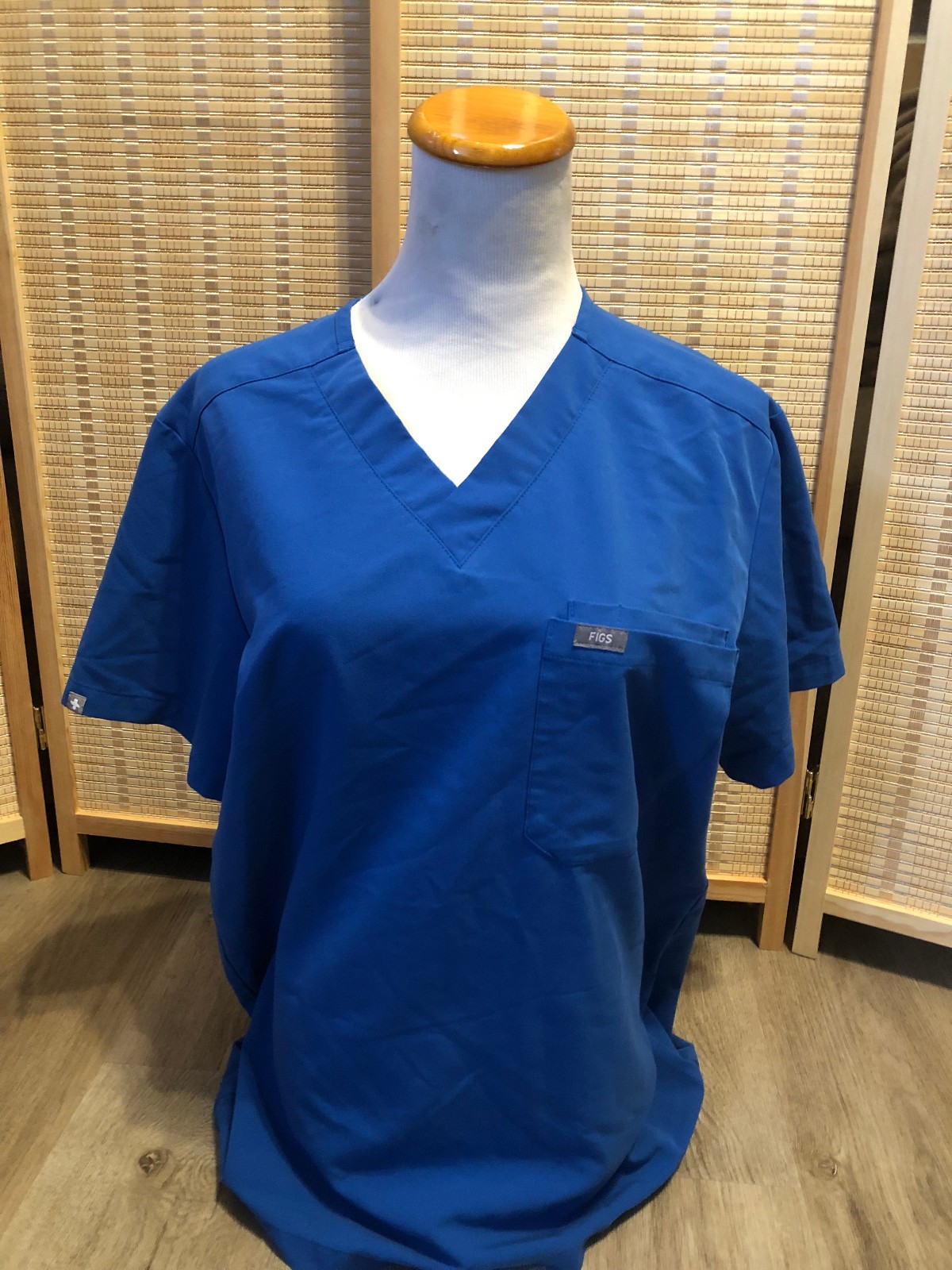 FIGS Nursing Scrubs Scrub Top Technical Collection Ceil Blue PO#1805 Small S 155