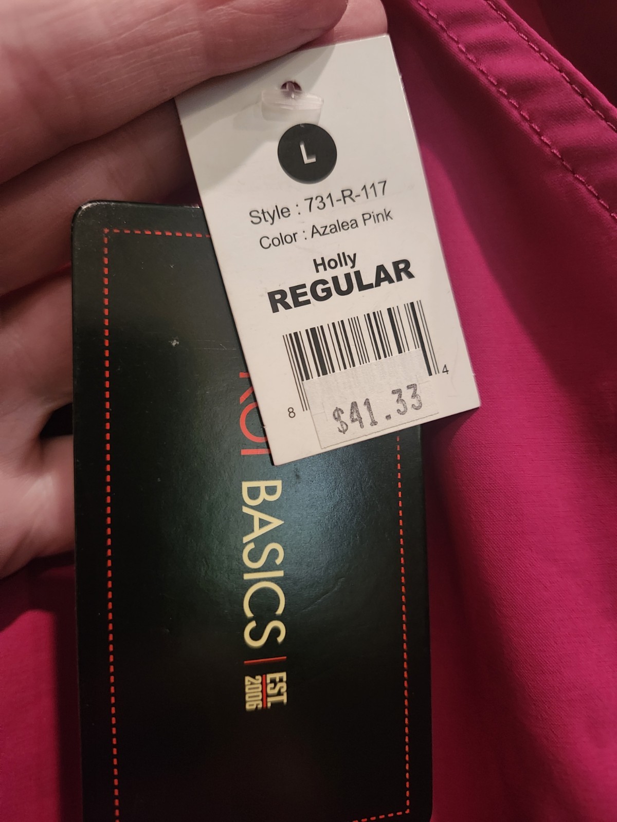 Koi Holly Women’s Scrub Pants. Azalea Pink. Size Large NWT