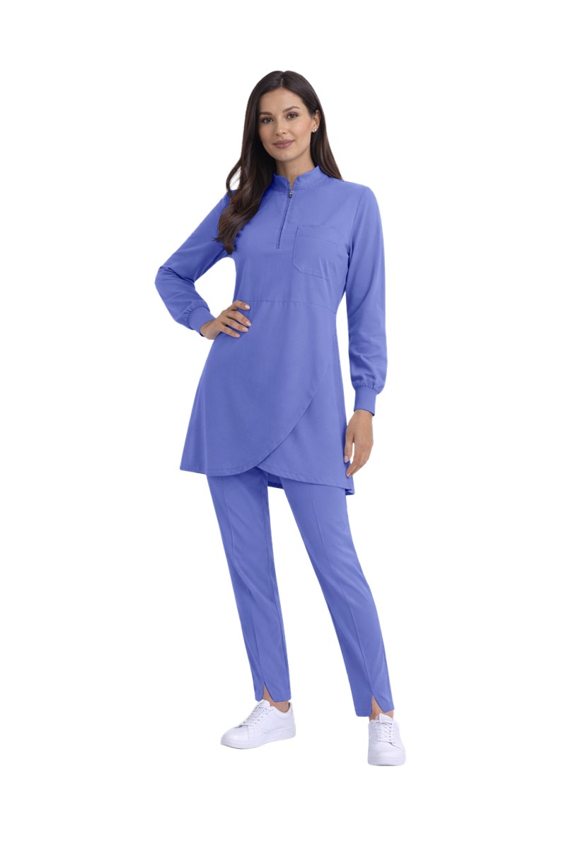 2026 New Material Long Sleeve Nursing Scrubs Uniform Doctor Medical Scrub Set