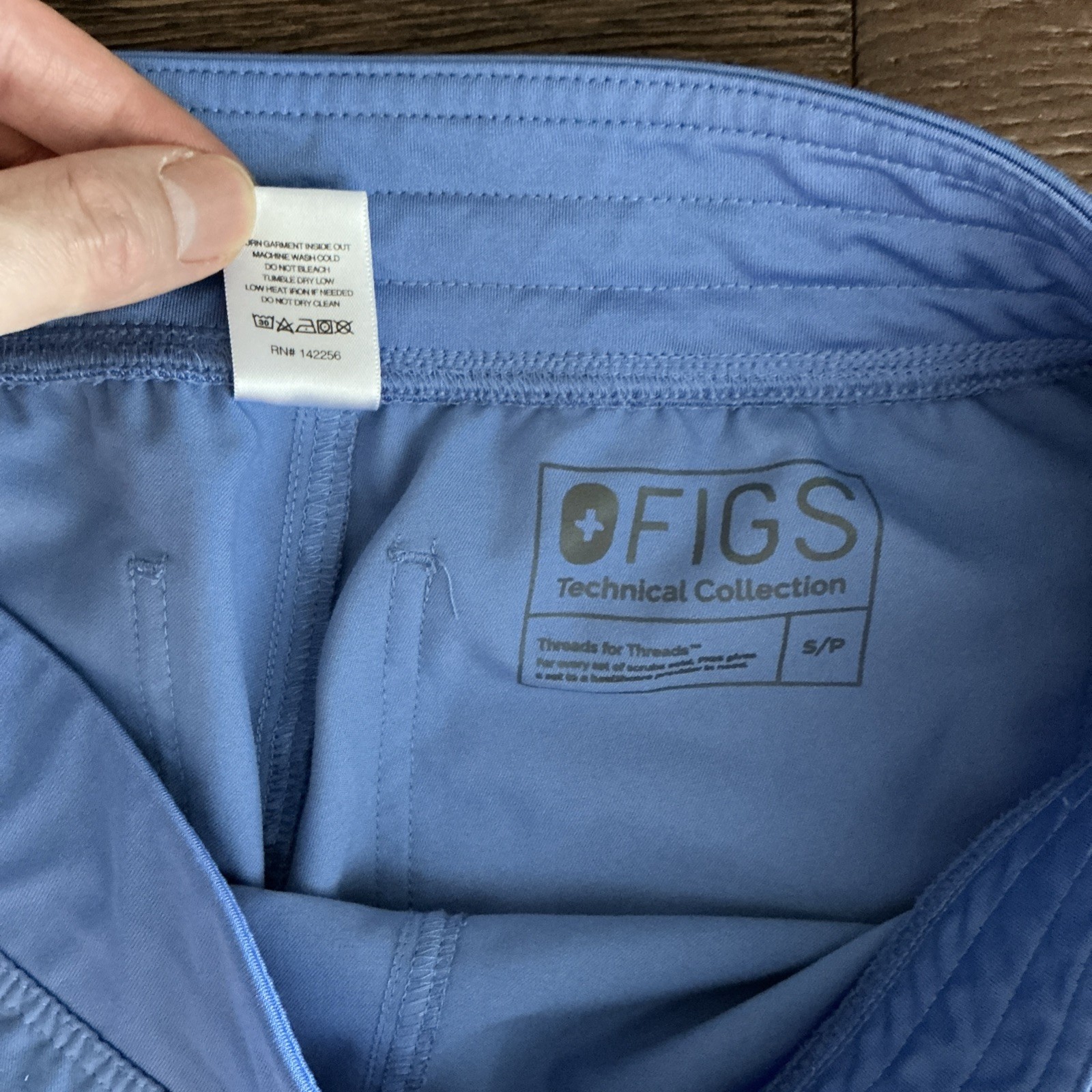 Wear Figs Women’s Livingston Pants Ceil Blue Size S/P Used Scrub Bottoms