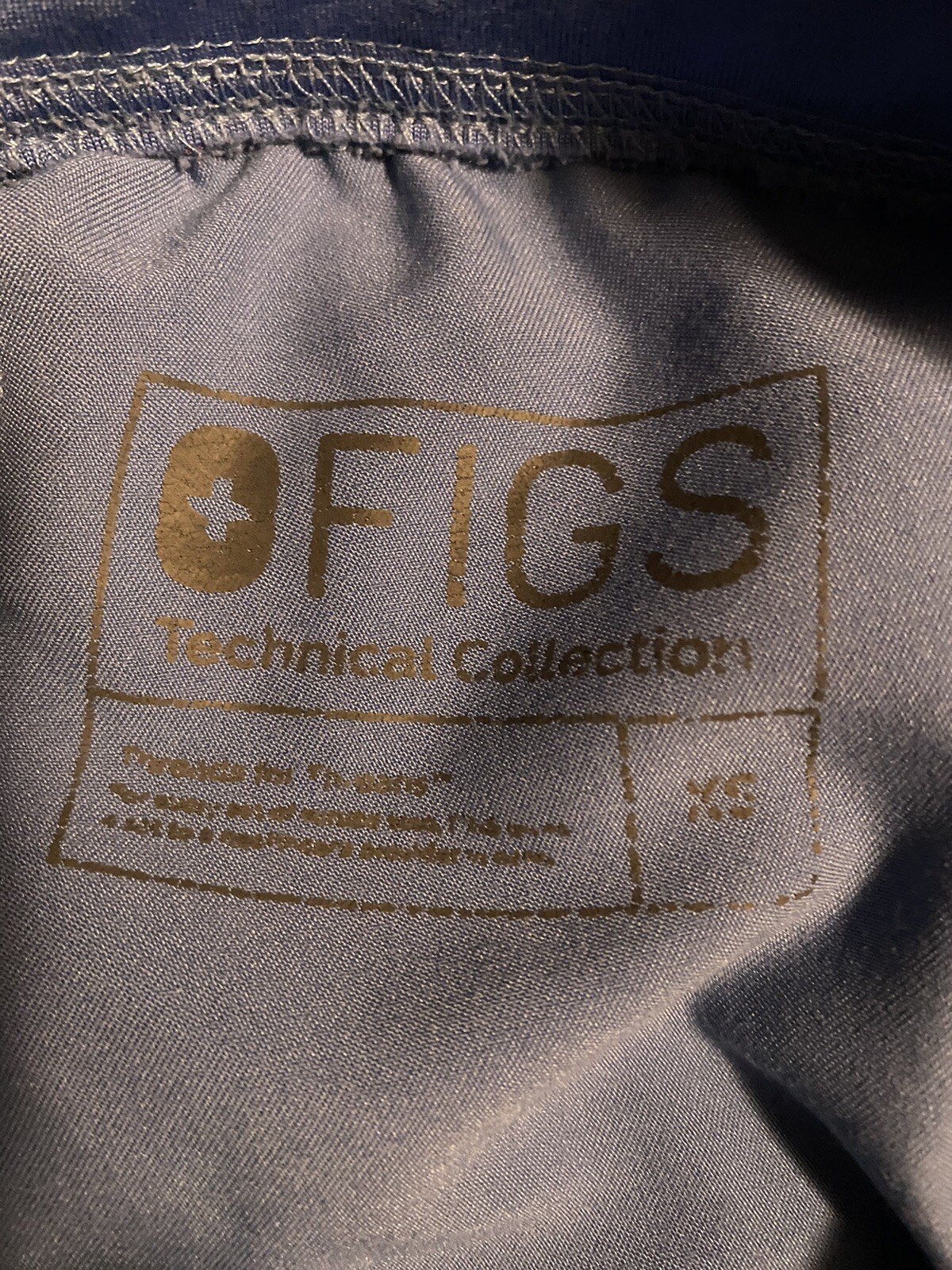 Figs Scrub Pants Blue Womens XS L63