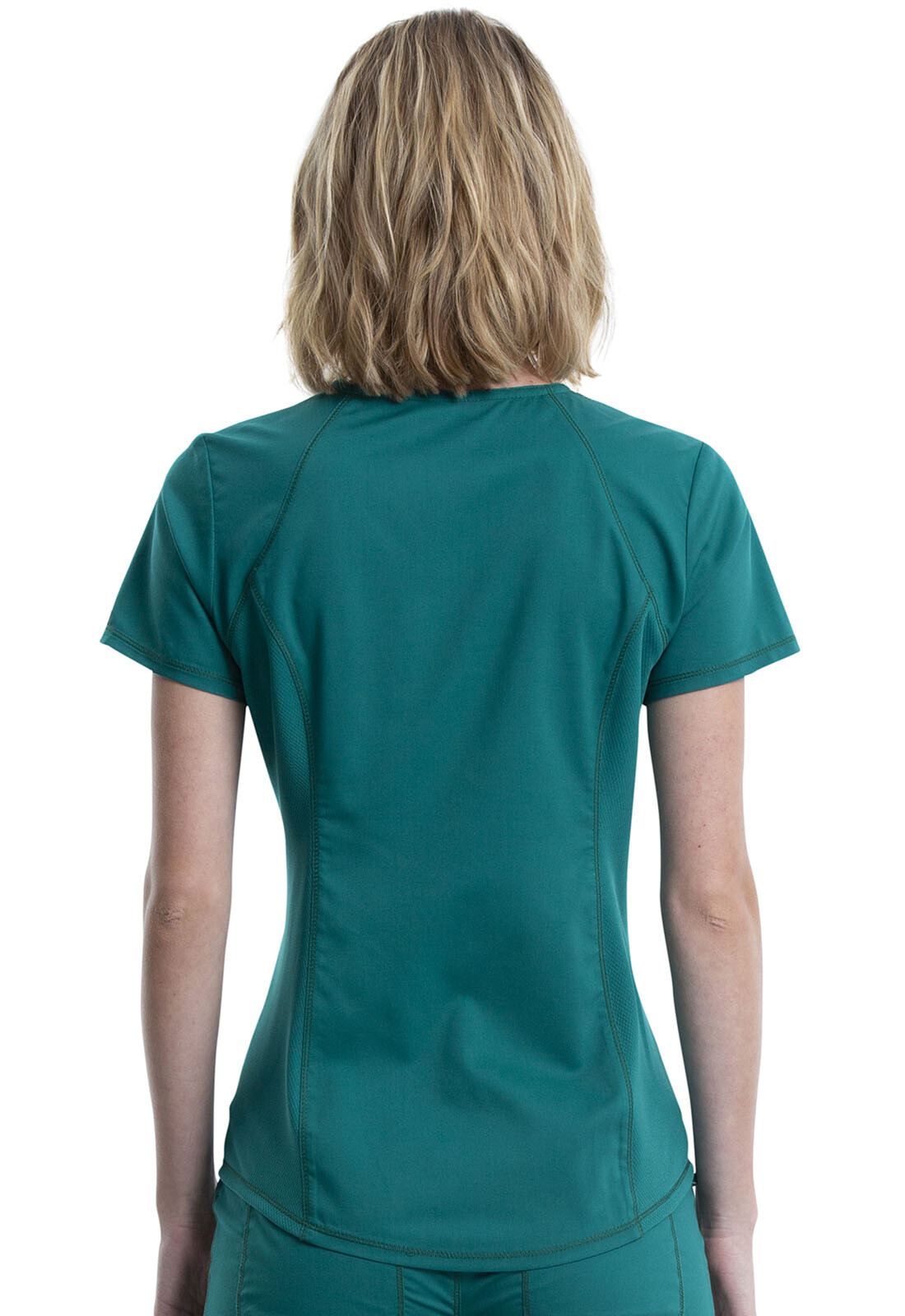 Cherokee Workwear Women’s Scrubs V- Neck Top WW601 HUN Hunter Green Free Ship