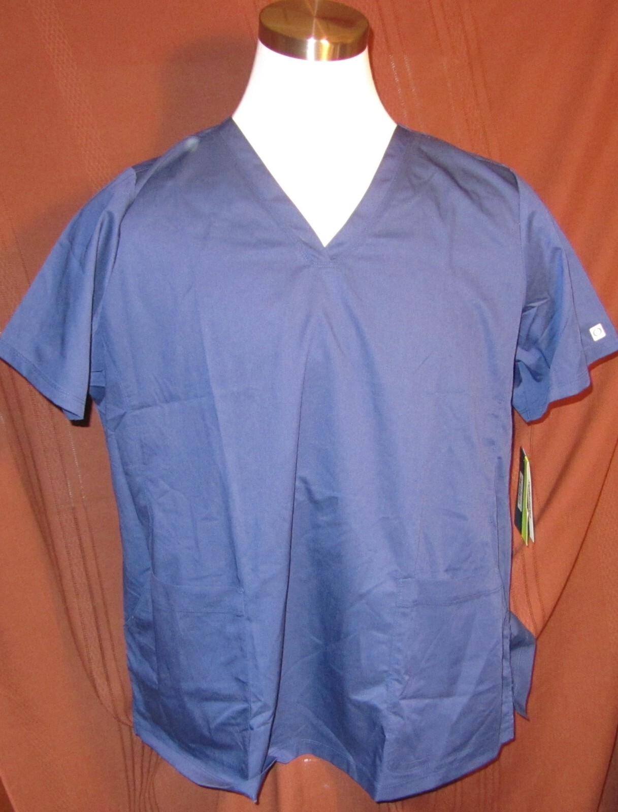 Maevn EON Sport Womens Pullover Scrub Top, CoolMax, Blue, UPF 40+, Size 2XL, New