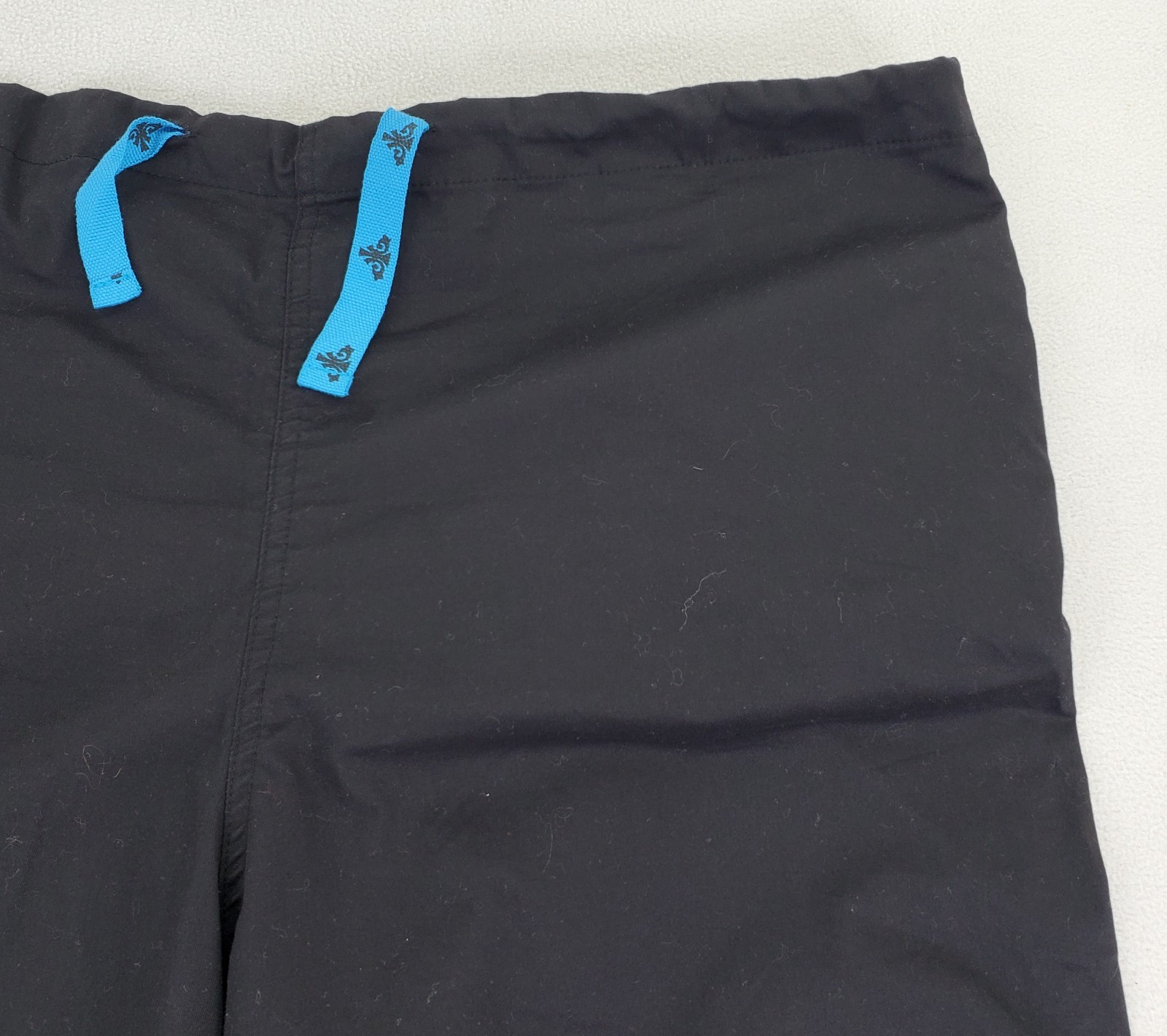 Med Couture Scrub Pants Womens XL Dark Black Drawstring Elastic Waist Ankle Vent