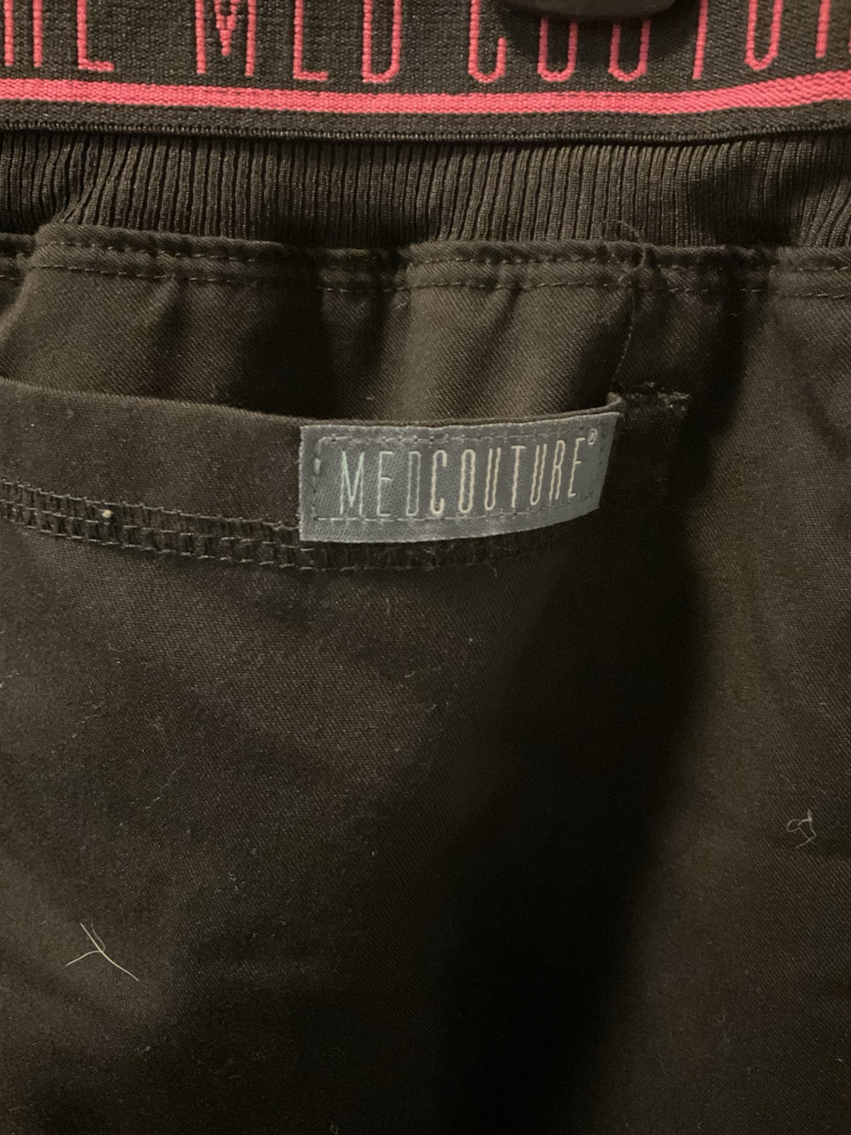 Medcoutre Scrub Pants Black Many Pockets Sz L
