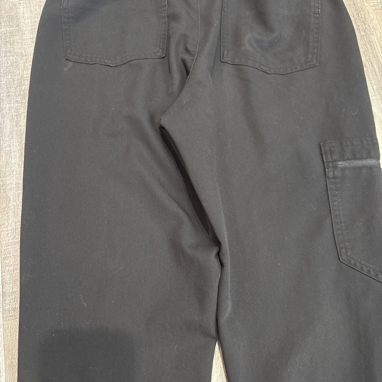 FIGS Technical Collection Black Tapered Ankle Cuff Scrub Pants Womens XS Jogger