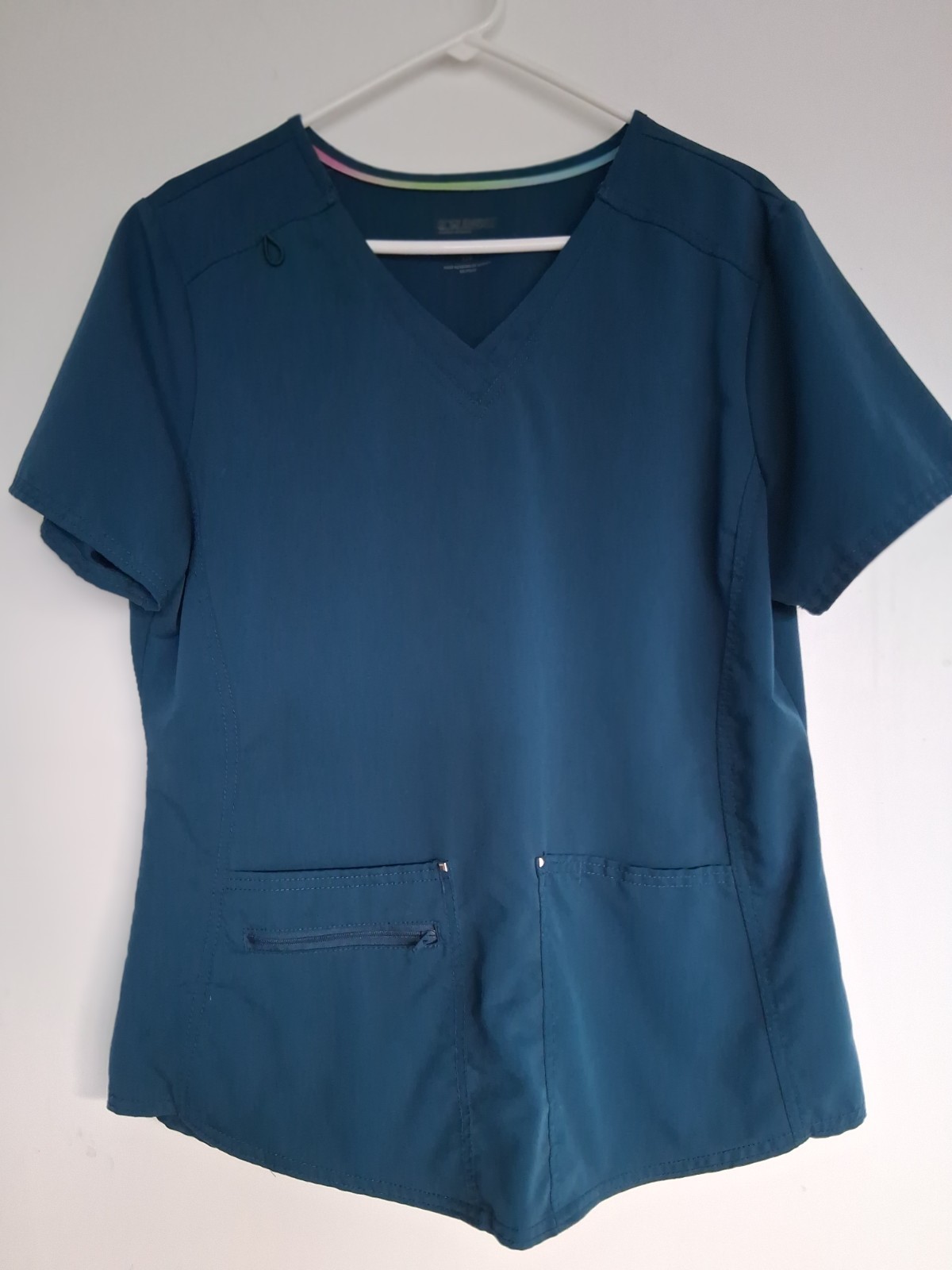 Sz L Scrubstar Ultimate teal green top. “Deep Slate” Style WM12T900A. Excellent