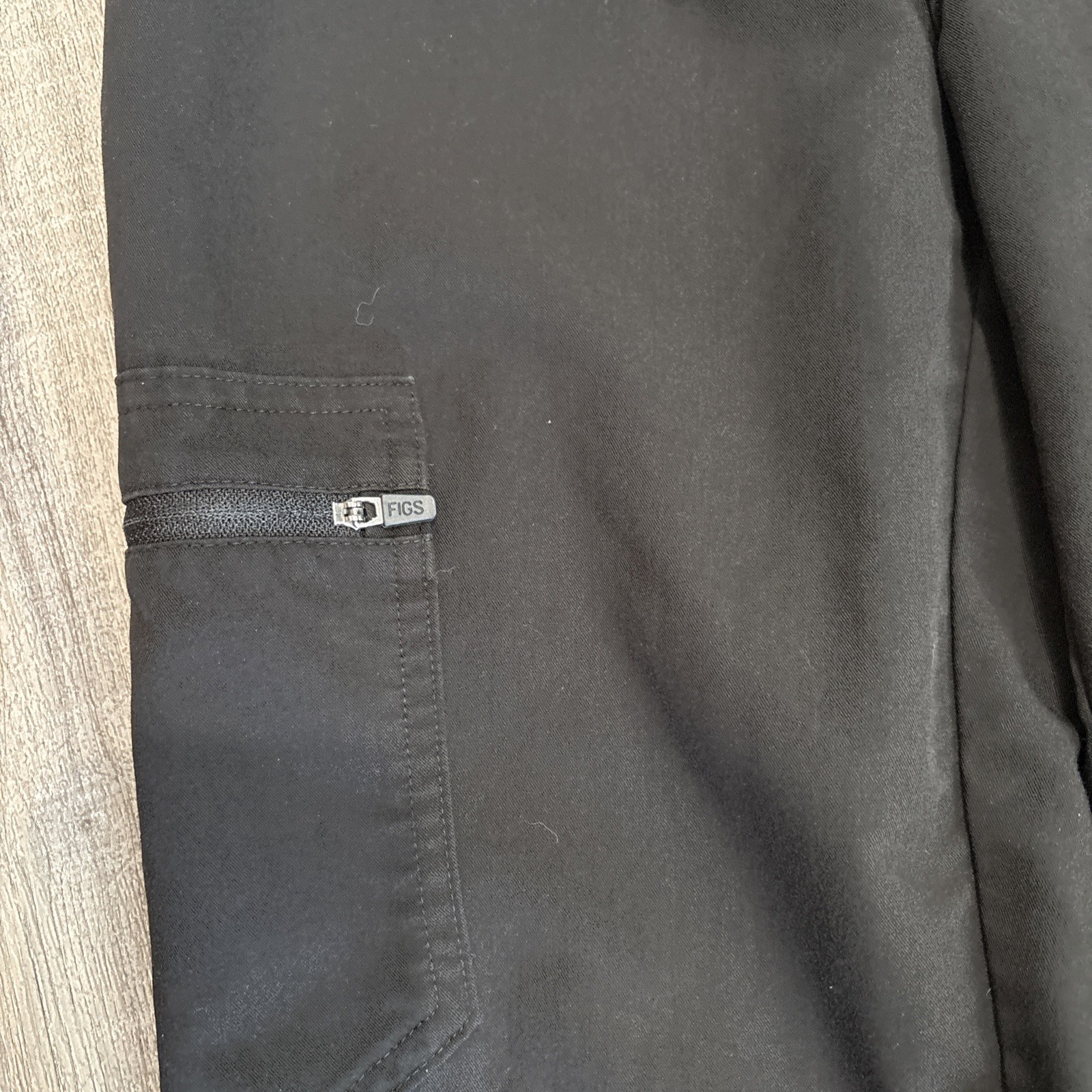 FIGS Technical Collection Black Tapered Ankle Cuff Scrub Pants Womens XS Jogger