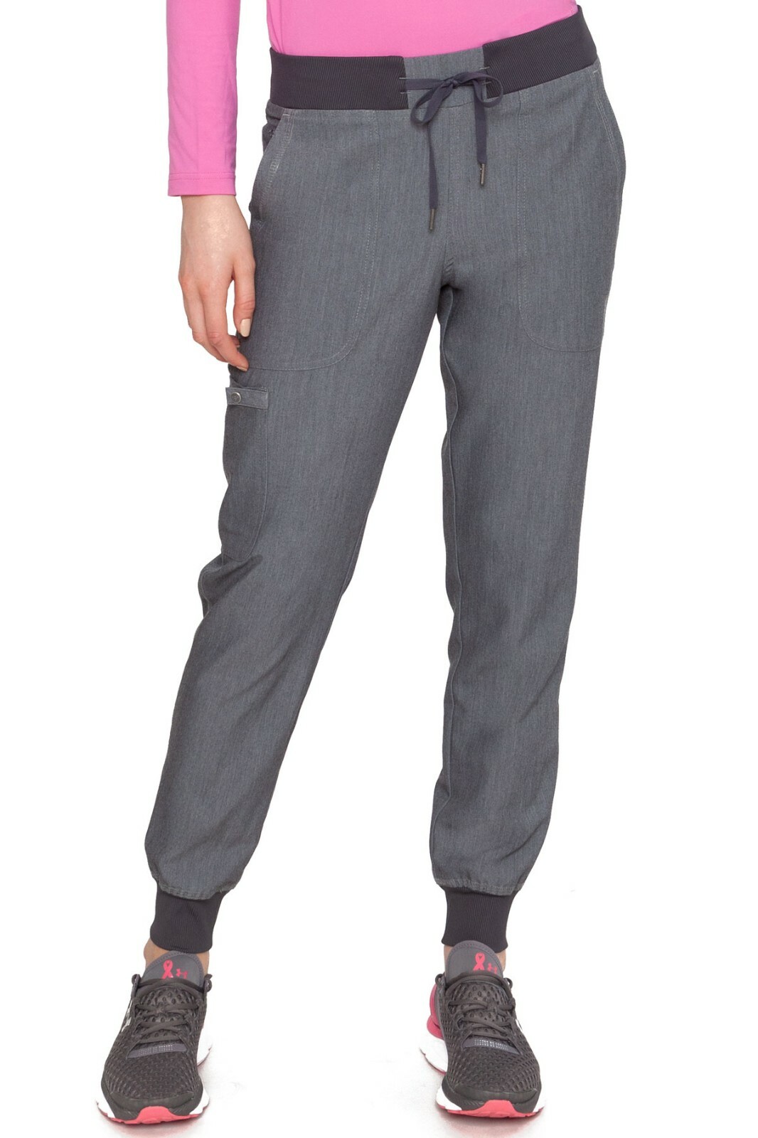 Med Couture Scrubs Woman Jogger Petite Pants MC7710P SLAT Slate Free Shipping