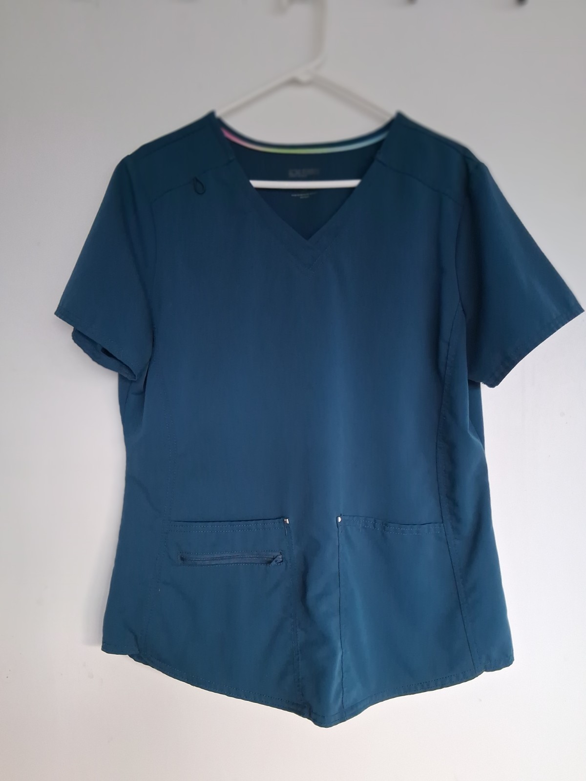 Sz L Scrubstar Ultimate teal green top. “Deep Slate” Style WM12T900A. Excellent