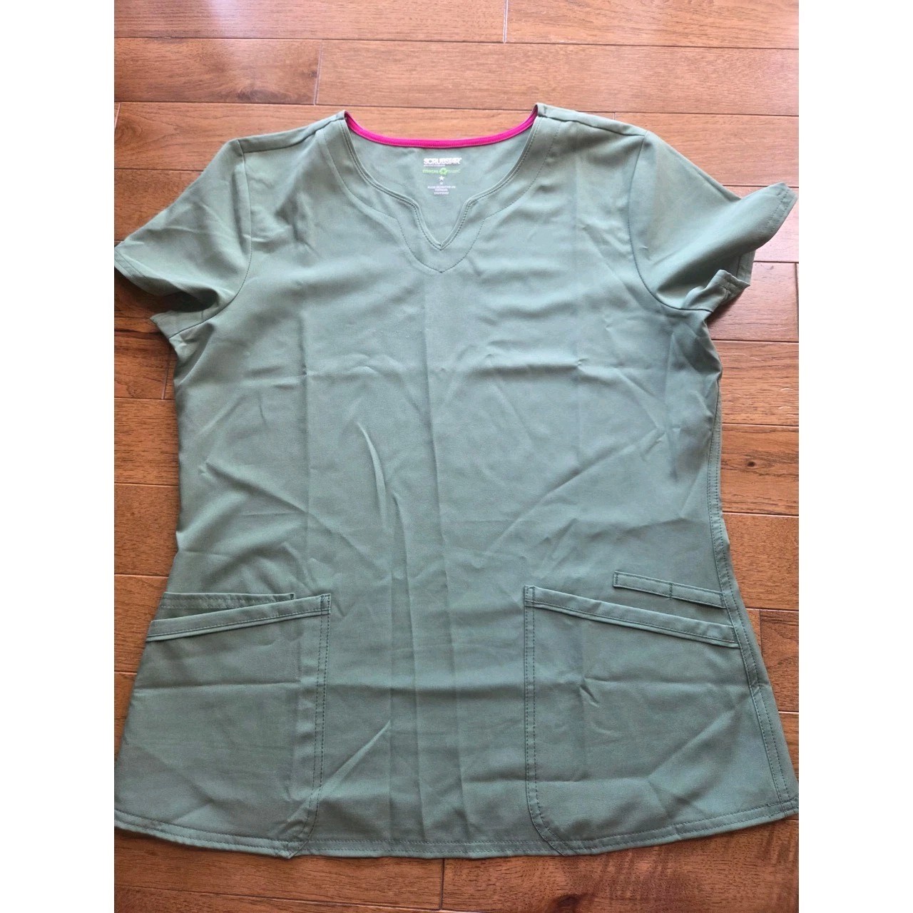 SCRUB SET!! Scrubstar Green Solid Unisex Scrub Set Top & Pants Size M Polyester
