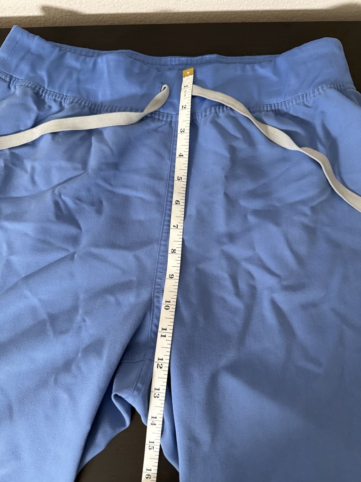 Figs Livingston High Rise Scrub Pants Womens L Tall Blue Medical Nurse PO4158