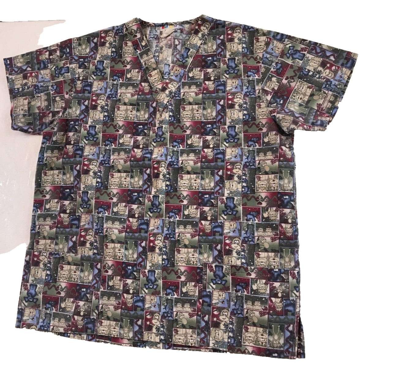 MG MEDGEAR Scrubs Womens Top ~ Children’s Kid’s Pediatrics Theme