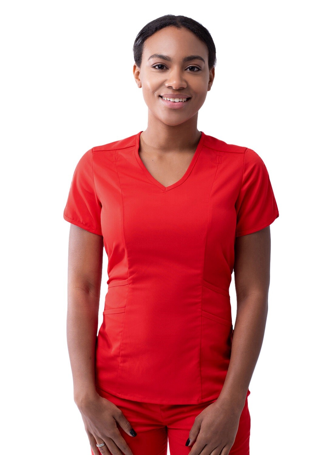 Adar Pro Scrubs For Women – Tailored V-Neck Scrub Top