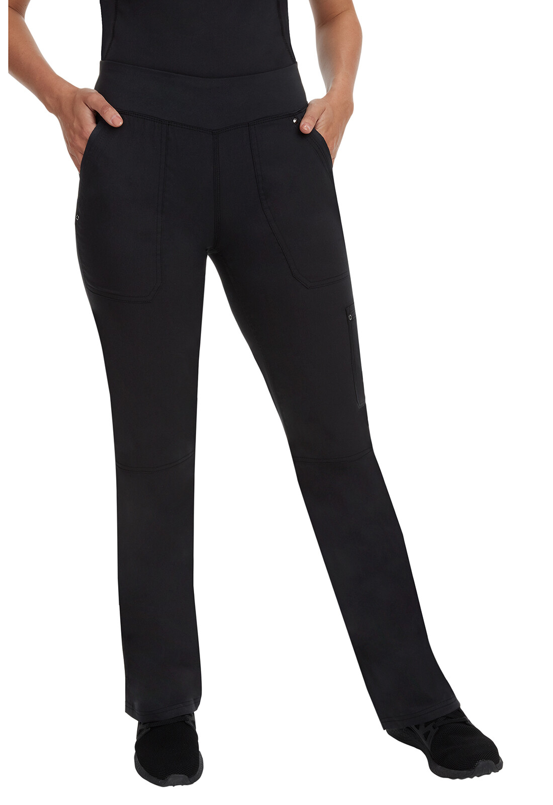 Healing Hands Purple Label Women’s Scrubs Tori Pant Tall 9133T Black Free Ship