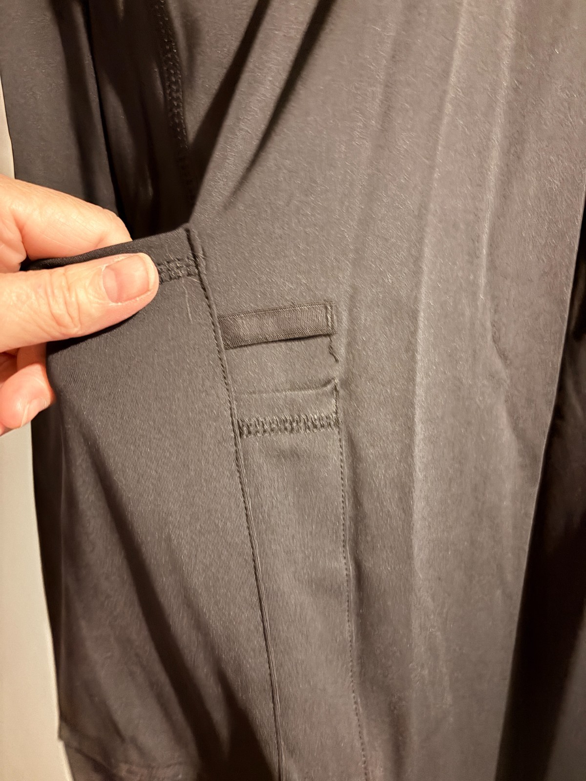 Urbane Men’s Black Scrub Pants, Pockets, Cuffed Ankle Sz S