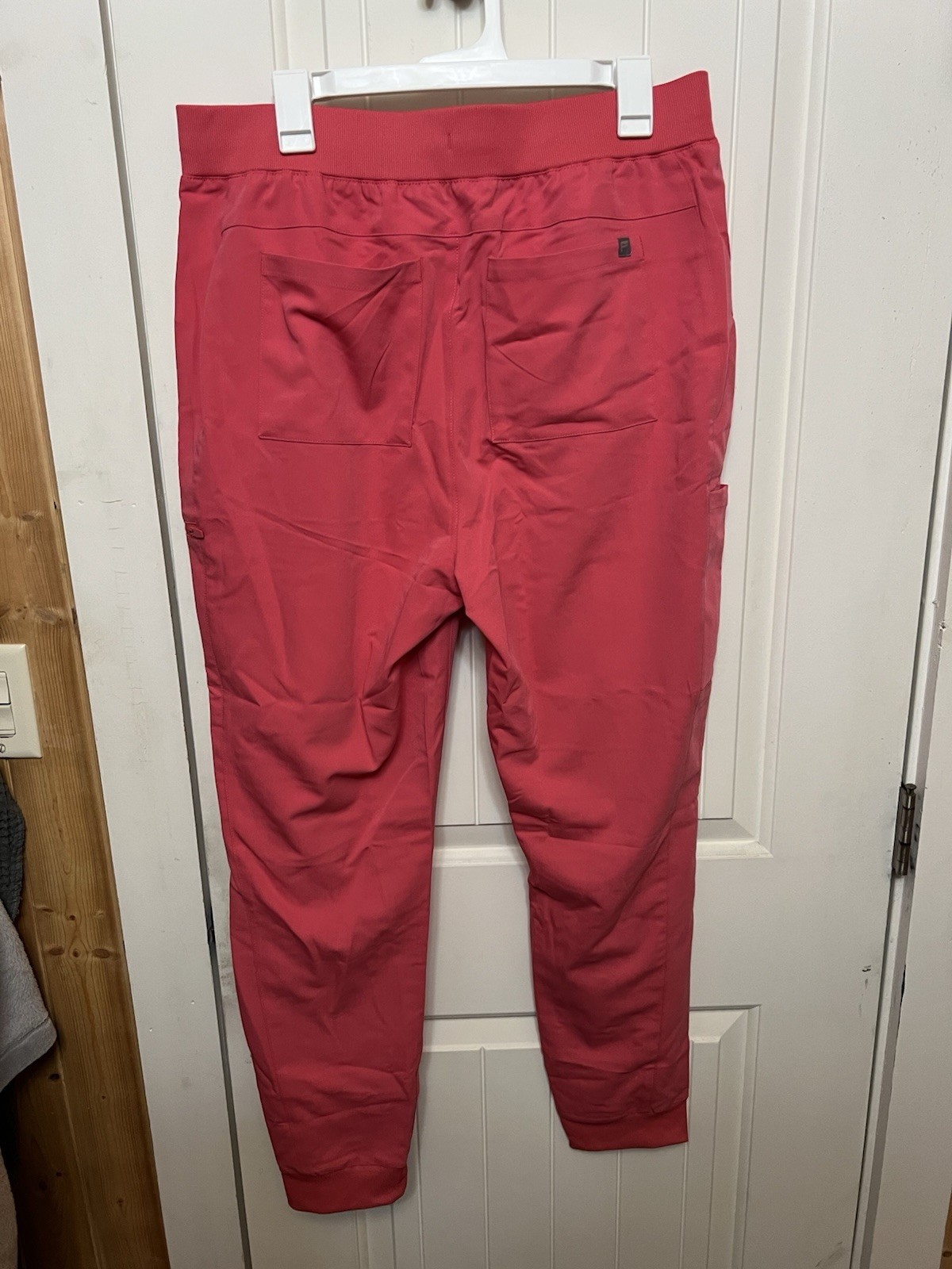 Fabletics Women’s Pink Solid Scrub Pants Drawstring Jogger Style size XL