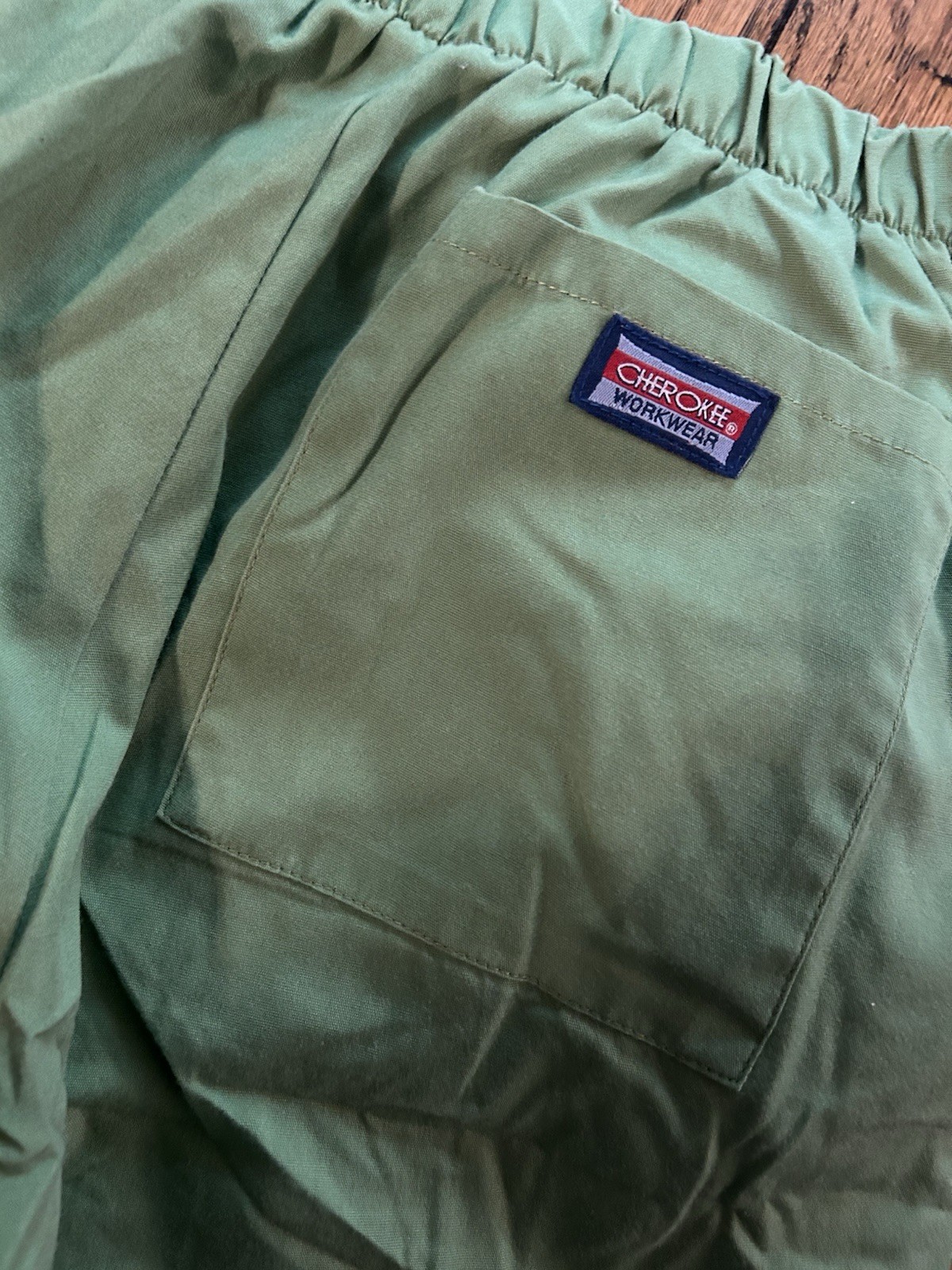 Cherokee Workwear Scrub Pants Women’s Small Alow Green Boot Cut Scrubs 4101