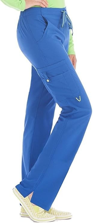 Med Couture Activate 8743 Women’s Cargo Pocket Pant, NWT, Royal Blue, L